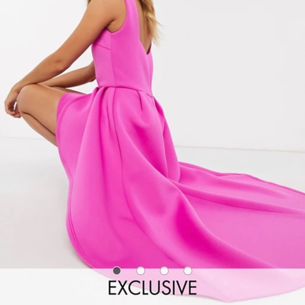 NWT High-Lo Fuchsia Dress